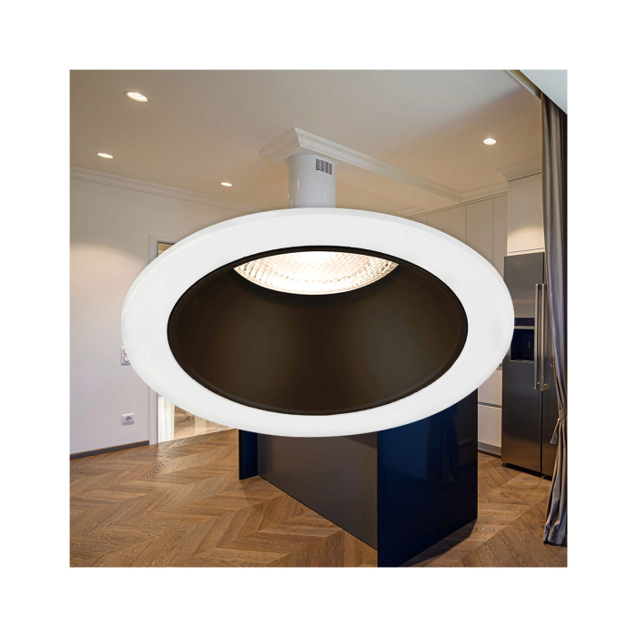 Spot incastrat, alb/negru, 1x35W GU10, BH03-05110 [2]