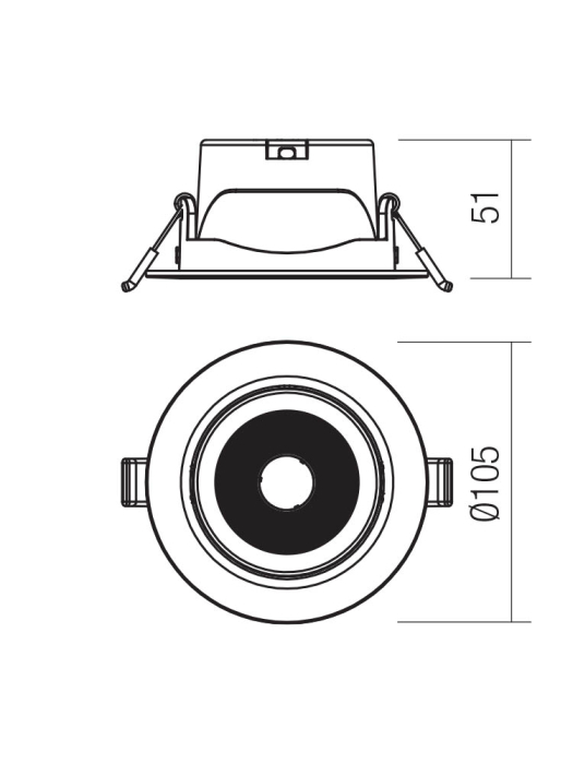 Spot incastrat LED PT 08, 4000K, 70429 [2]