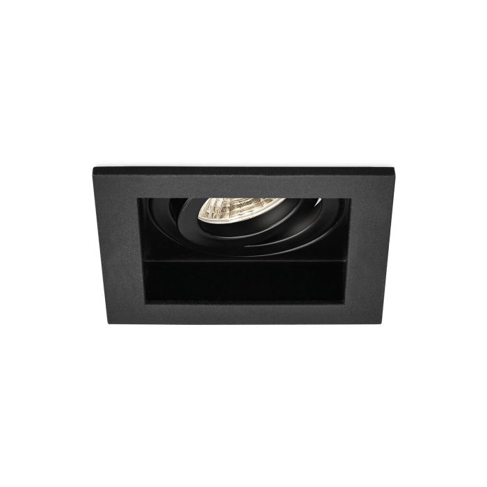 Spot incastrat, negru, 1x35W GU10, BH03-05021 [1]