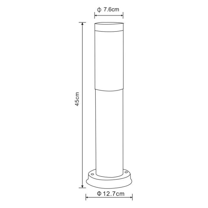 Stalp de exterior Boston, oțel inoxidabil antracit, IP44, 1xE27 [4]