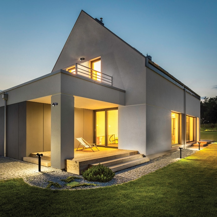 Stalp de exterior ornamental Riad, negru, 2xGU10 [2]