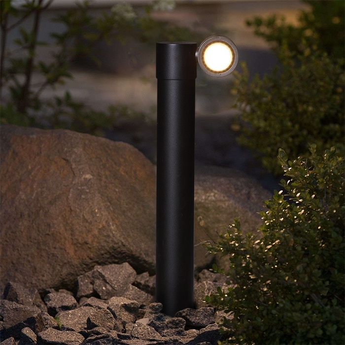 Stalp de exterior ornamental Riad, negru, 1xGU10 [3]