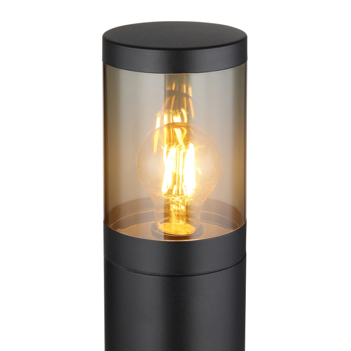 Stalp de exterior Xeloo, oțel inoxidabil negru mat, IP44, 1xE27 [4]