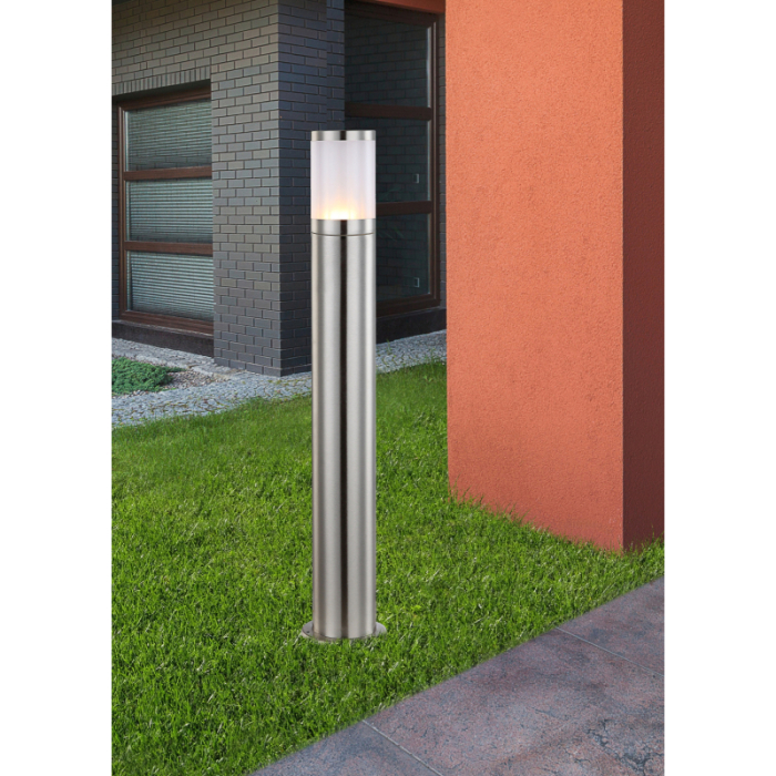 Stalp de exterior Xeloo, oțel inoxidabil, sticlă, IP44, 1xE27 [2]