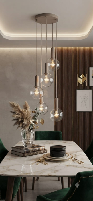 Suspensie Aera SP5, bej, 5xE27, KL115011 [2]