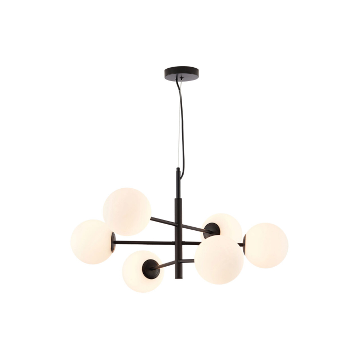 Suspensie, alb mat/negru, 6x10W G9, BV01-00112 [1]