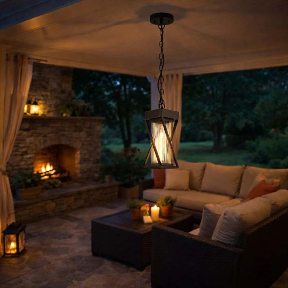 Suspensie de exterior Helena, neagra, 1xE27 [3]