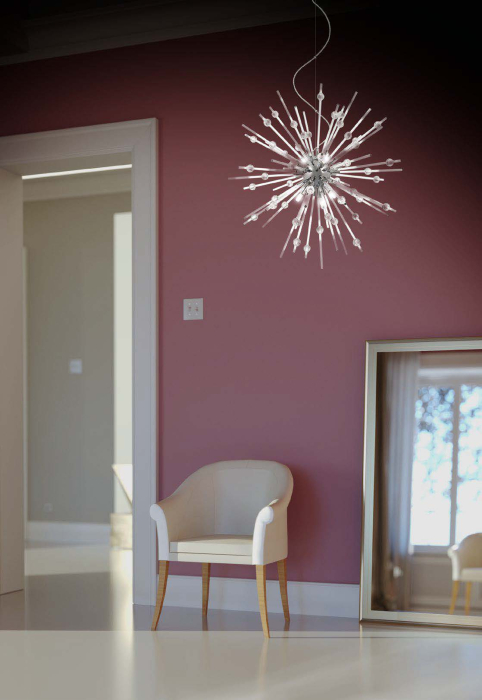 Suspensie Genesi, cromat/sticla transparenta, 9xG9 IGN P9 10 50 [2]