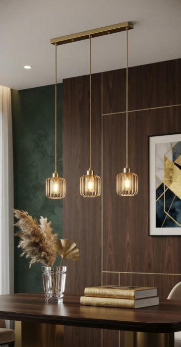 Suspensie Gridora SP3, ambra/bej, 3xE27, KL113050 [2]