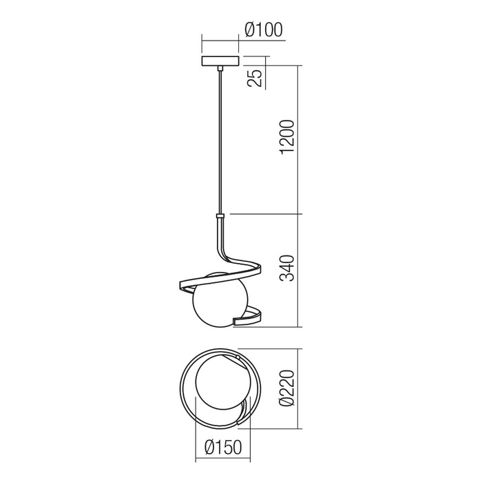 Suspensie Kaya, , auriu mat, 1xE14 01-4746 [3]
