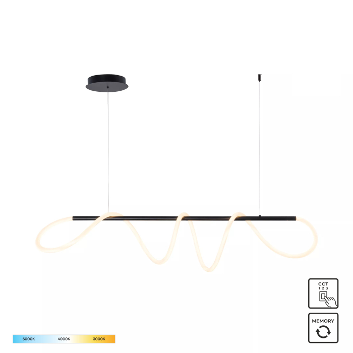 Suspensie LED Balbo, 45W CCT 3000K/4000K/6000K, 20006PM-BK [1]