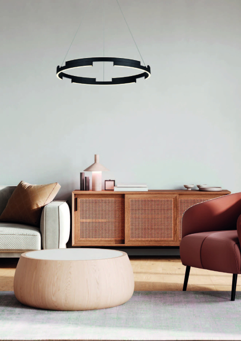 Suspensie LED Castle, negru mat, 36W 01-3173 [3]