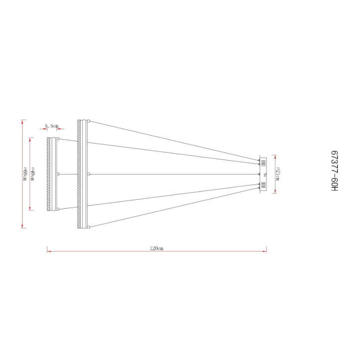 Suspensie LED Francine, metal argintiu, acril transparent, 60W CCT2700-6000K [4]