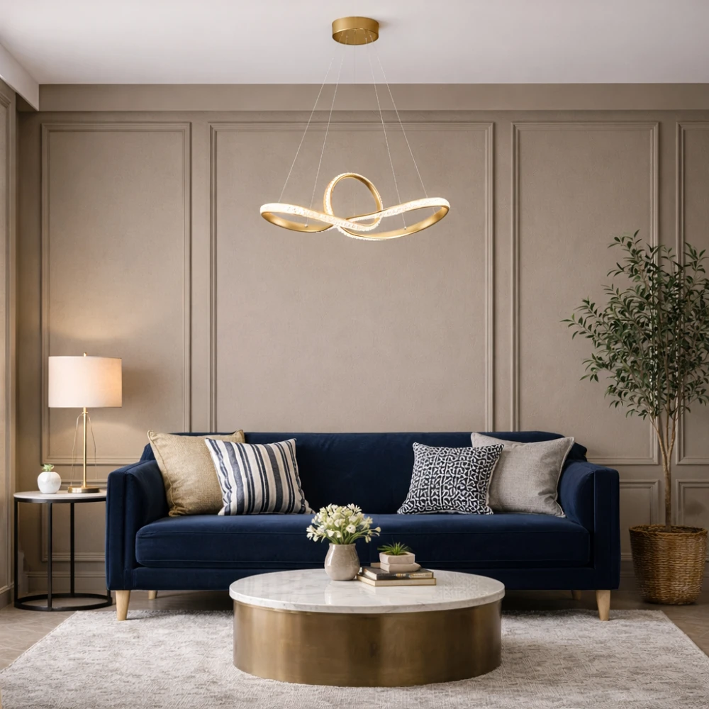 Suspensie LED Glazed LG SP1, auriu mat, 40W 4000K, KL142096 [2]