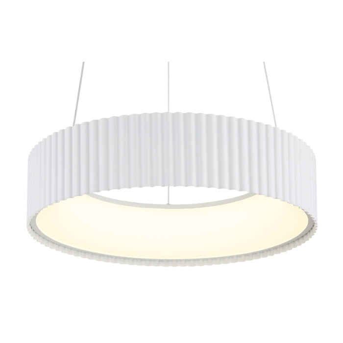 Suspensie LED Kemp, metal alb mat, acril alb, 45W CCT2700/4000/6000K [3]
