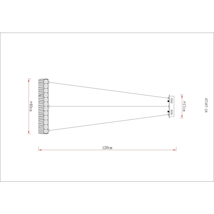 Suspensie LED Laurel, metal cromat, 24W 2700W-6000K [5]
