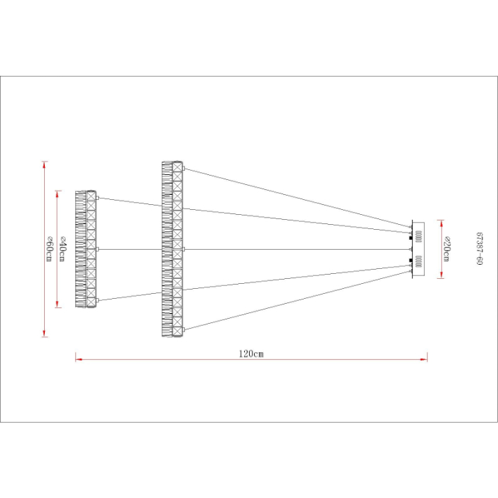 Suspensie LED Laurel, metal cromat, 60W 2700W-6000K [5]