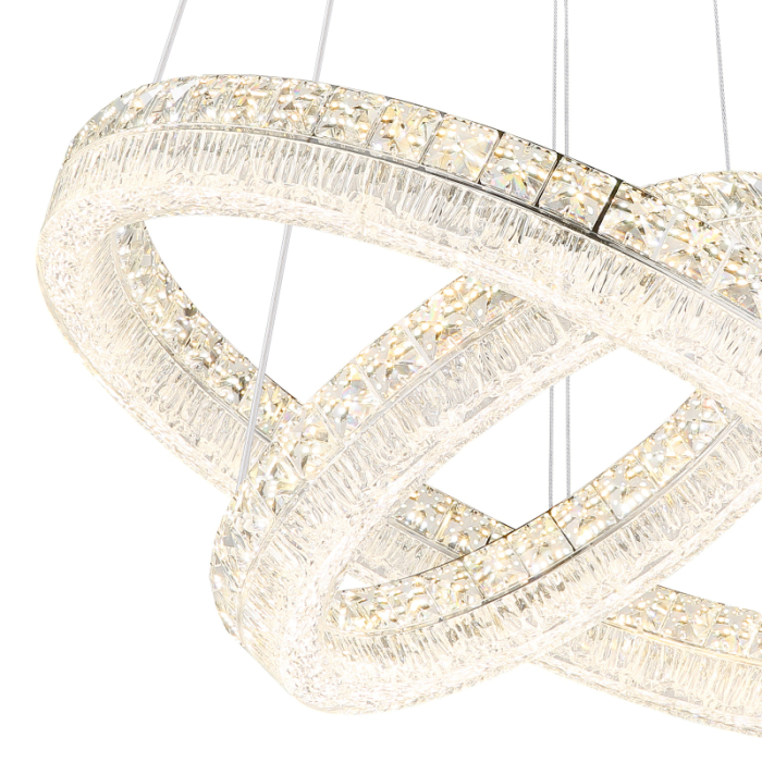 Suspensie LED Laurel, metal cromat, 60W 2700W-6000K [3]