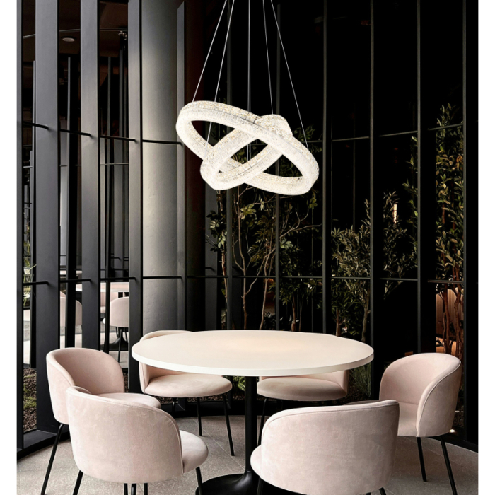 Suspensie LED Laurel, metal cromat, 60W 2700W-6000K [2]