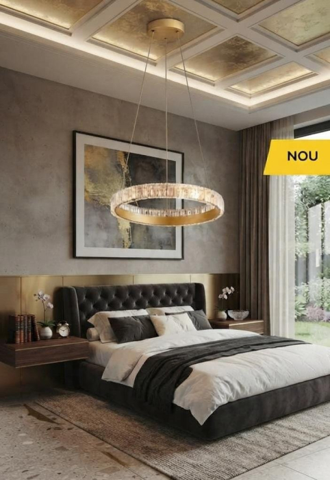 Suspensie LED Onix SP1, auriu/transparent, 18W CCT 3000K/4000K/6500K, KL142109 [2]