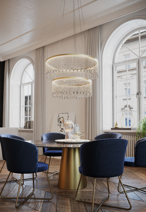 Suspensie LED Vanesia, 72W, aurie, IVA PR M+L 11 [2]