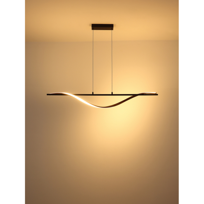 Suspensie LED Watkins, negru/aurie, 30W 67354H [3]