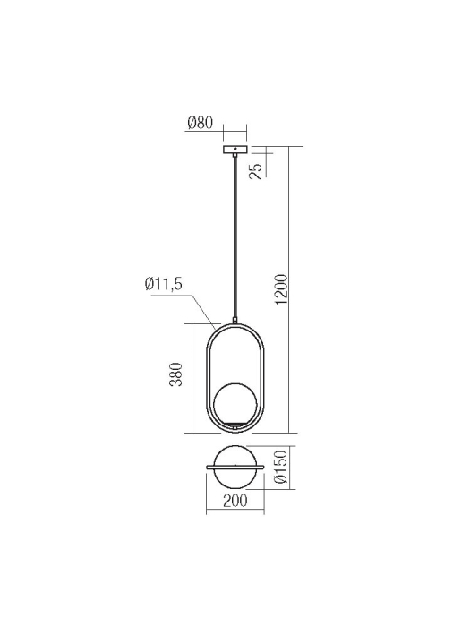 Suspensie Niva, 1x28W E14, 01-2624 [2]