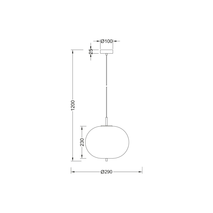Suspensie/Pendul, alb mat, 1x23W E27, BV01-00100 [4]