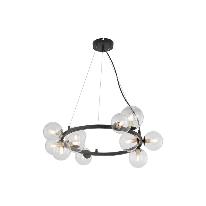 Suspensie/Pendul, negru mat/sticla, 11x10W G9, BV01-00122 [1]