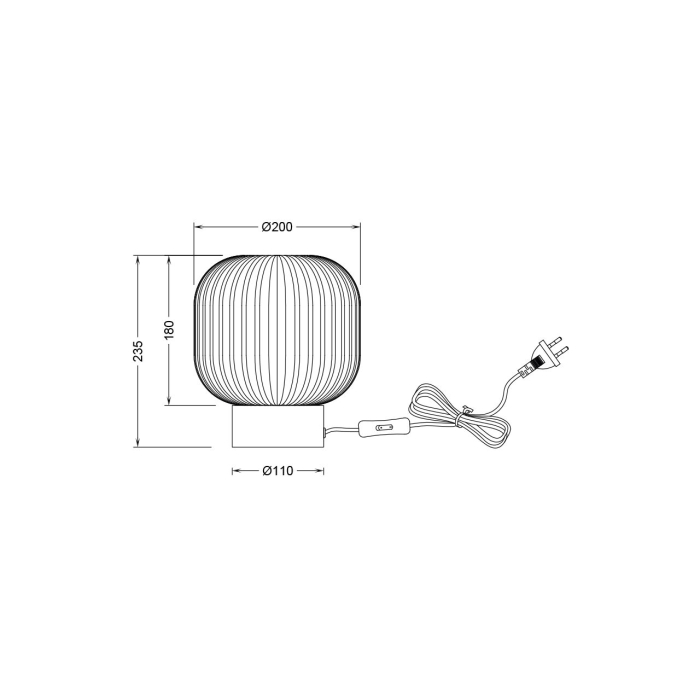 Veioza, alba mat, 1x23W E27, BV01-00093 [4]