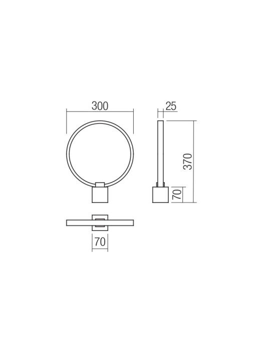 Veioza LED Ado, aurie, 12W 01-3059 [2]