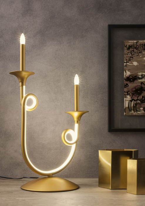 Veioza LED Chateau, auriu, 12W 3000K, ICH T2 11 [2]