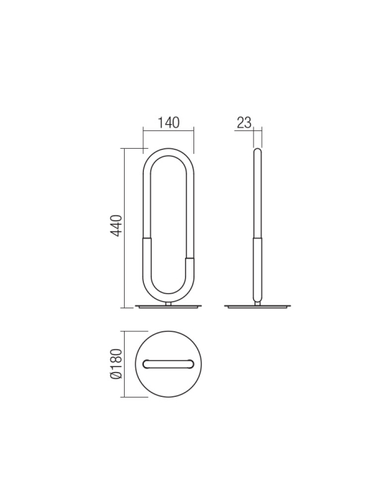 Veioza LED Latium, auriu mat, 9W 01-3185 [2]