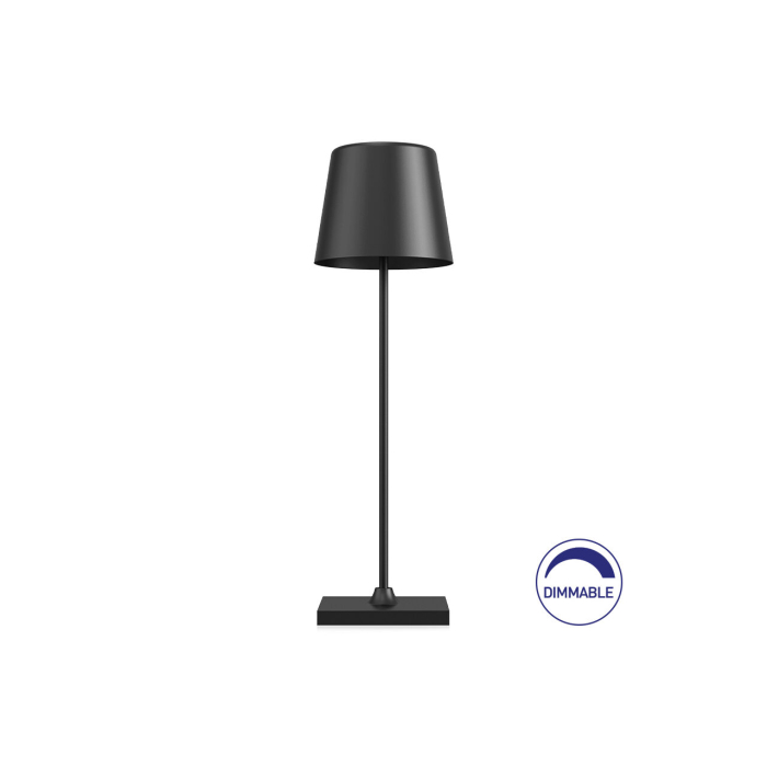 Veioza LED, negru mat, reincarcabila, 3W BK06-00081 [1]