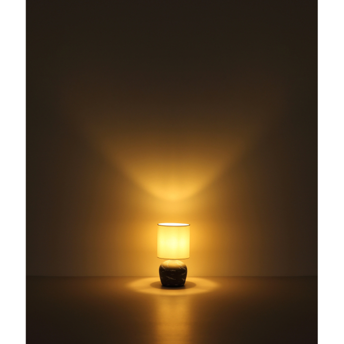 Veioza Marble, alb/gri, 1xE14 [3]