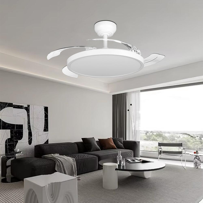 Ventilator de tavan LED Fancy, alb, 32W-30W [2]