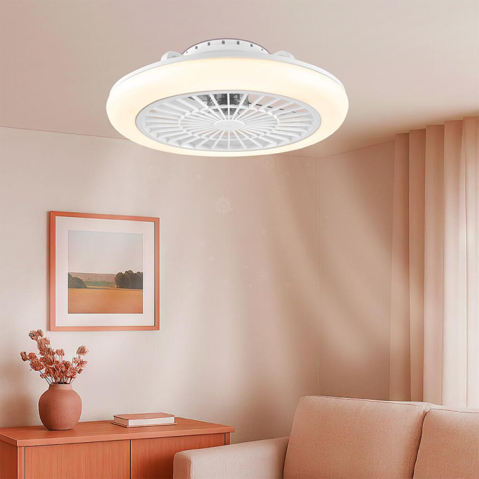 Ventilator de tavan LED Fancy, alb, 40W-20W [2]