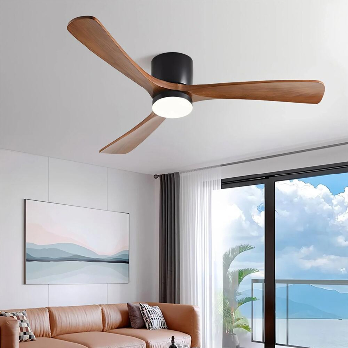 Ventilator de tavan LED Fancy, lemn,18W-30W [2]