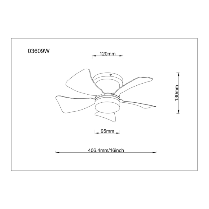Ventilator de tavan LED Hines, metal alb mat, plastic alb mat, plastic opal, dimmable, 10W CCT2700-6500K [4]