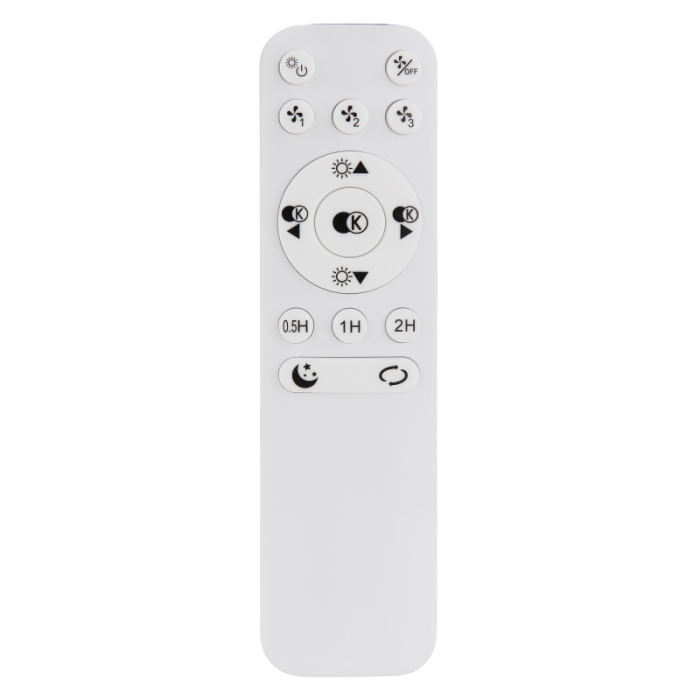 Ventilator de tavan LED Loris,  metal negru mat, acril opal, plastic transparent, dimmable, 30W  CCT 3000-6000K [5]