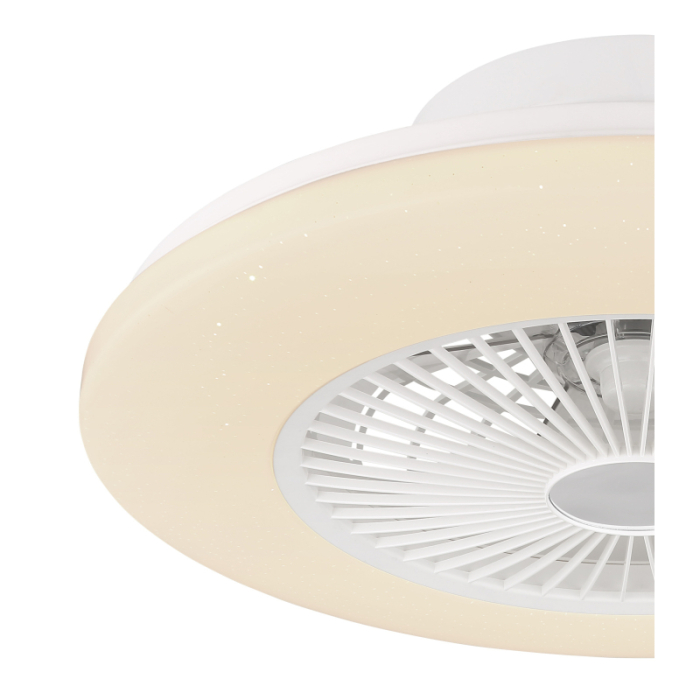 Ventilator de tavan LED Travo,  metal/plastic alb, acrilic, reglabil, 30W CCT 3000-6500K [3]