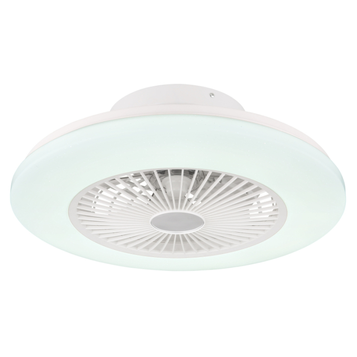 Ventilator de tavan LED Travo,  metal/plastic alb, acrilic, reglabil, 30W CCT 3000-6500K [4]