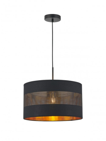 Iluminat interior - Suspensie Flint, negru/auriu, 1x42W E27, 01-2954