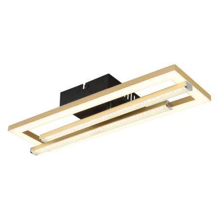 Aplice de perete - Plafoniera LED Highway, negru/auriu mat, 24W, max 1950lm, 4000K