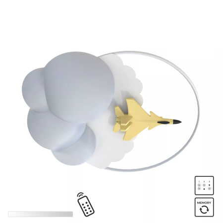 Pentru camera copilului - Plafoniera LED Focus, 35W CCT 2700K/6000K, MX4024-1-3WT