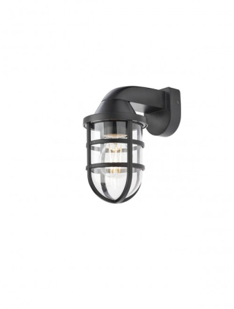 Aplice de perete exterior - Aplica de exterior Cage, negru, 1xE27, 90207
