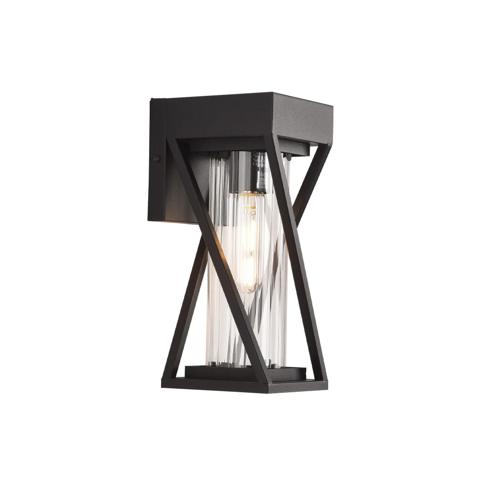 Iluminat exterior - Aplica de exterior Helena, neagra, 1xE27