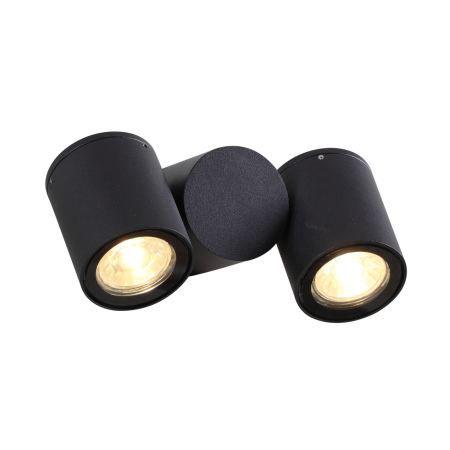 Aplica de exterior Riad, negru mat, 2xGU10