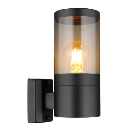 Aplice de perete exterior - Aplica de exterior Xeloo, oțel inoxidabil negru mat, IP44, 1xE27