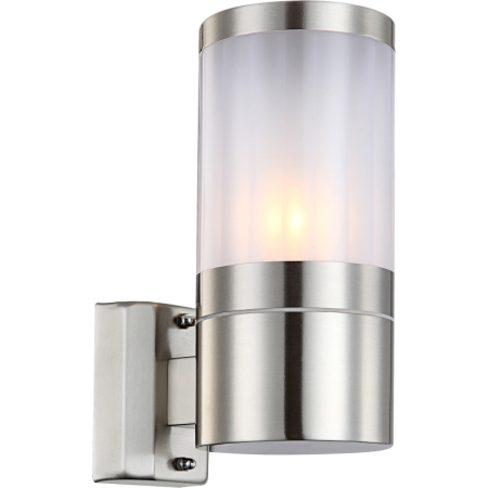 Aplice de perete exterior - Aplica de exterior Xeloo, oțel inoxidabil, sticlă, IP44, 1xE27
